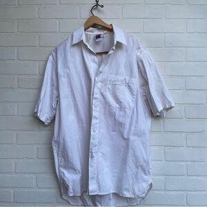 Vintage Newport Blues 80’s White Casual Button Down Shirt